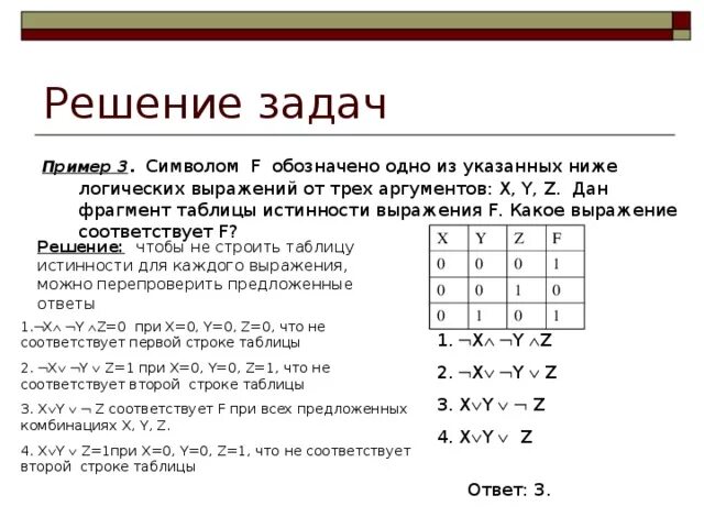 Презентация для обобщающего урока по теме "Логические основы построения компьюте
