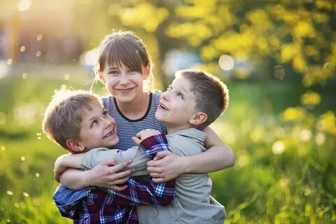 Her brother two children