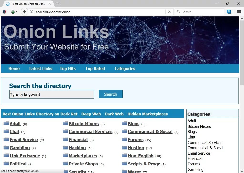 Linked website