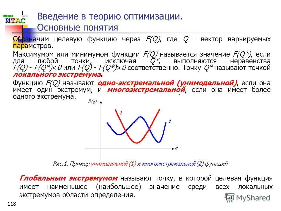 Найти экстремум целевой функции. Локальный экстремум функции. целевая функция график. основные понятия теории оптимизации. экстремум целевой функции.