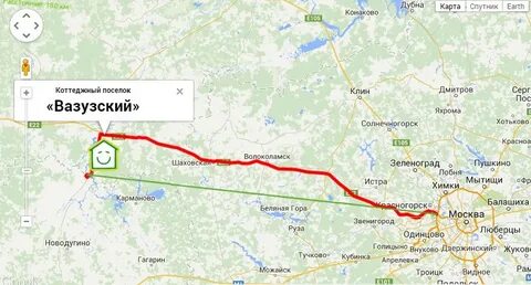 Дубна московская область расстояние до москвы