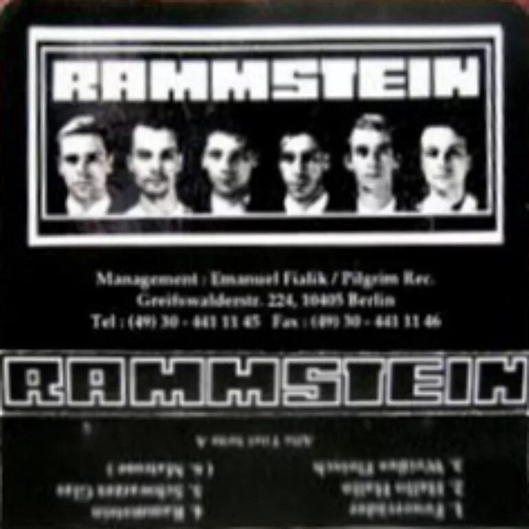 Rammstein версия. Rammstein 1994 tape. первая обложка rammstein. обложка первого альбома rammstein. обложки ранних альбомов рамштайн.