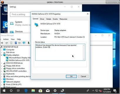 Код 43 видеокарта nvidia windows 10