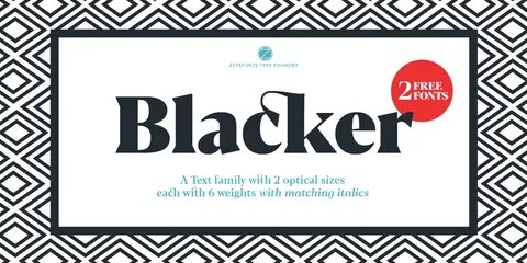 Black font