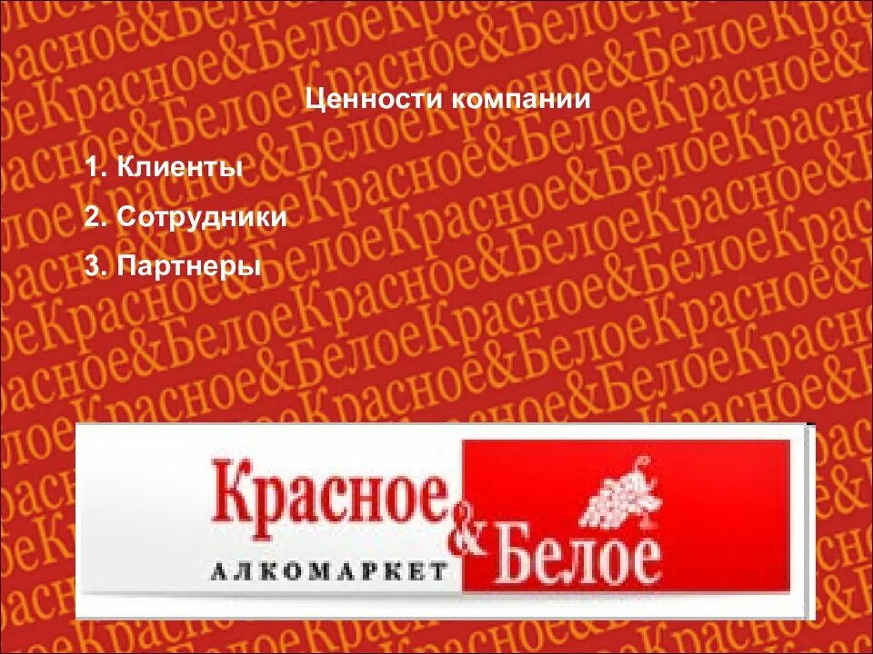 Миссия компании красное и белое. Ценности компании красное и белое. Презентация компании красное и белое. Стратегия красное и белое.