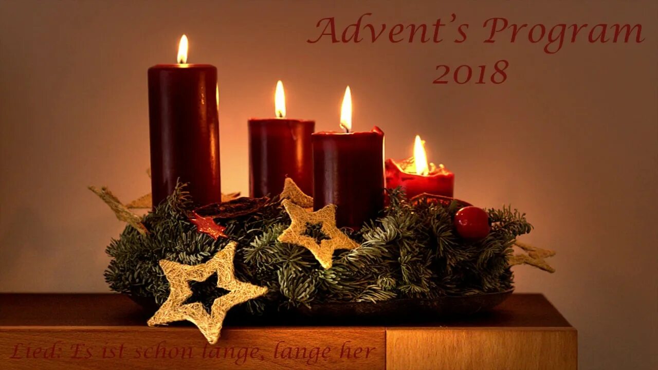 Es ist schon. Четвёртое воскресенье Адвента (fourth Sunday of Advent). 4 Свечи Адвента. Адвент Кранц. Венок Адвента.