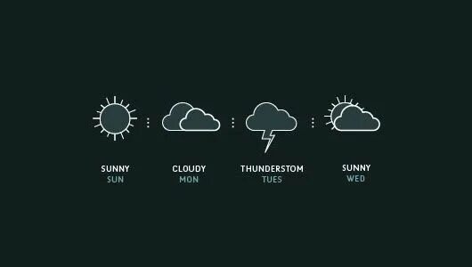 Погода 33. Weather Forecast icons.