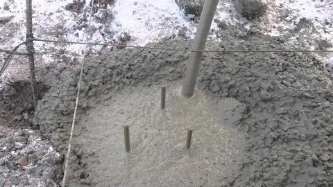 Вибрирование бетонной смеси
