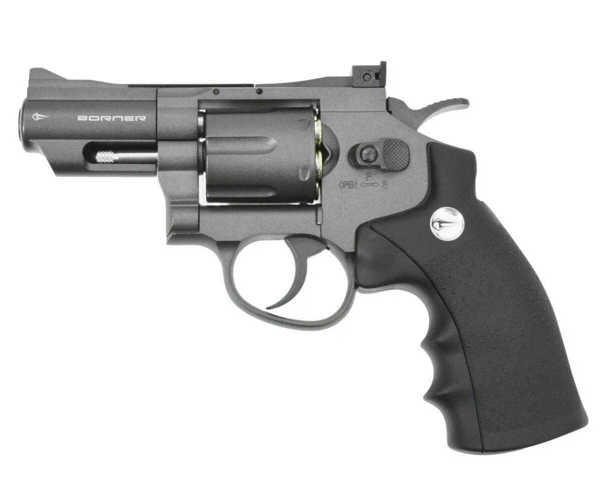 Револьвер страйкбольный ASG dan Wesson 2.5 Black co2 (17175). Пневматический револьвер Crosman Remington 1875.