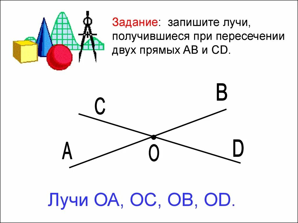 Луч является прямой. Пересекающиеся лучи. Лучи на пересекающихся прямых. Пересечение прямой и луча. Отрезок пересекает Луч.