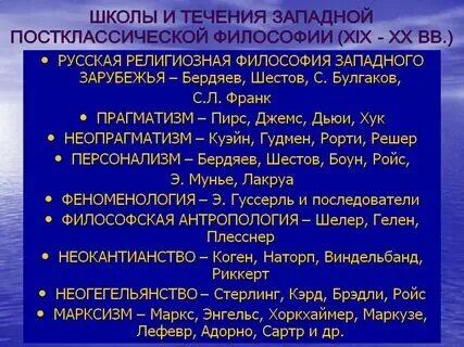 Черты современной западной философии