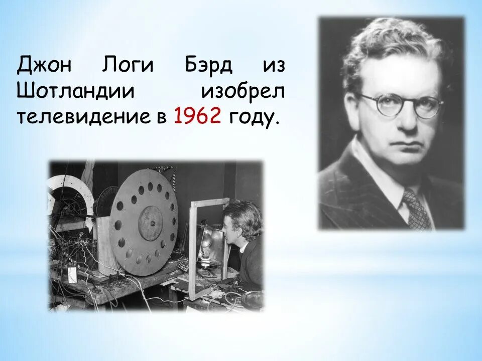 Цветное телевидение изобретенное в конце 1920 огэ. Джон Бэрд изобретения. Изобретение Телевидение Джон Лоуги Бэрд. Джон логи Байрд. Телевидение 1926 год Джон Бэрд.