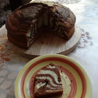 Пирог зебра рецепт классический с молоком