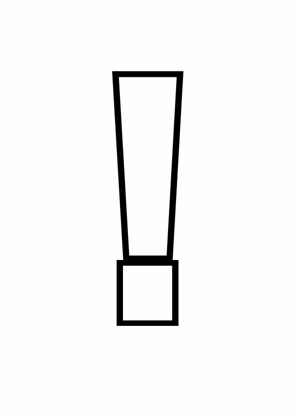 Распечатать шаблон восклицательного знака. Распечатать шаблон восклицательного знака. Трафарет восклицательного знака для вырезания. Распечатать шаблон восклицательного знака. Восклицательный знак раскраска.