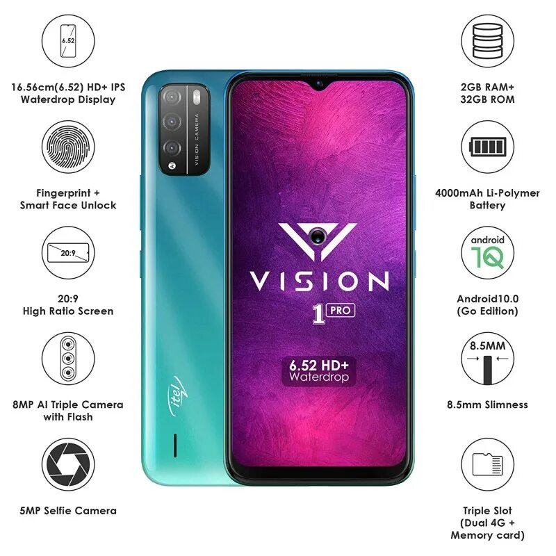 Itel vision1 Pro 2/32gb. Itel l6502 Vision 1 Pro. Смартфон itel vision1 Pro 32. Телефон itel Vision 1 Pro.