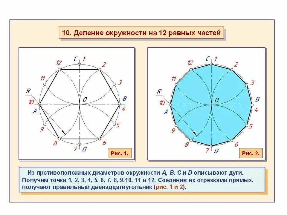 Деление круга на 8. Таблица коэффициентов деления окружности на равные части. Деление окружности на равные части циркулем. Деление окружности на равные части таблица. Поделить окружность на 12 равных частей циркулем.