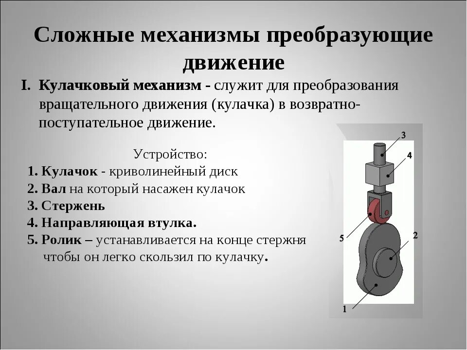 Какой механизм преобразует вращательное движение в колебательное. Кулачковый механизм с плоским толкателем. кулачковый эксцентрик механизм. механизм возвратно поступательного движения. возвратно поступательный кулачковый механизм.