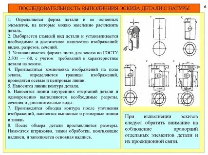 Порядок выполнения чертежа