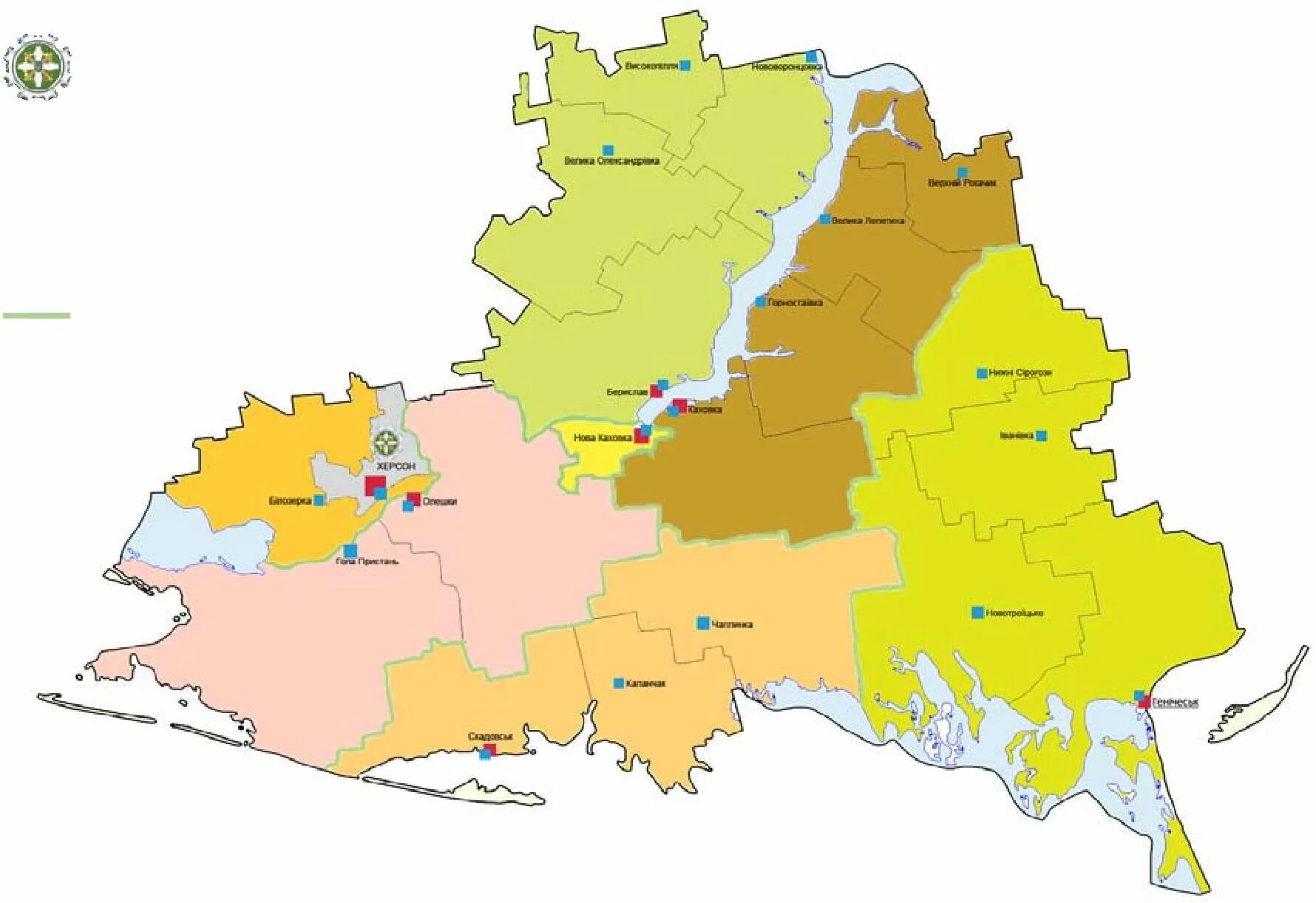 Херсонская область по районам. Административное деление Херсонской области на карте. Карта Херсонской области по районам. Районы Херсонской области. Распоряжения херсонской области