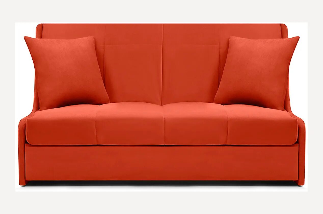 Диван лени. Оранжевый диван. Маленький оранжевый диван. Маленький диван без подлокотников. Диван прямой без подлокотников.