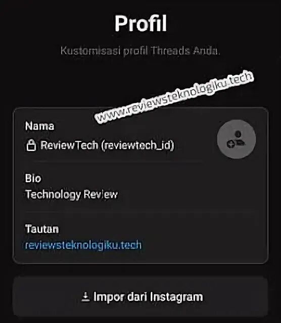 Threads профиль. Threads профиль