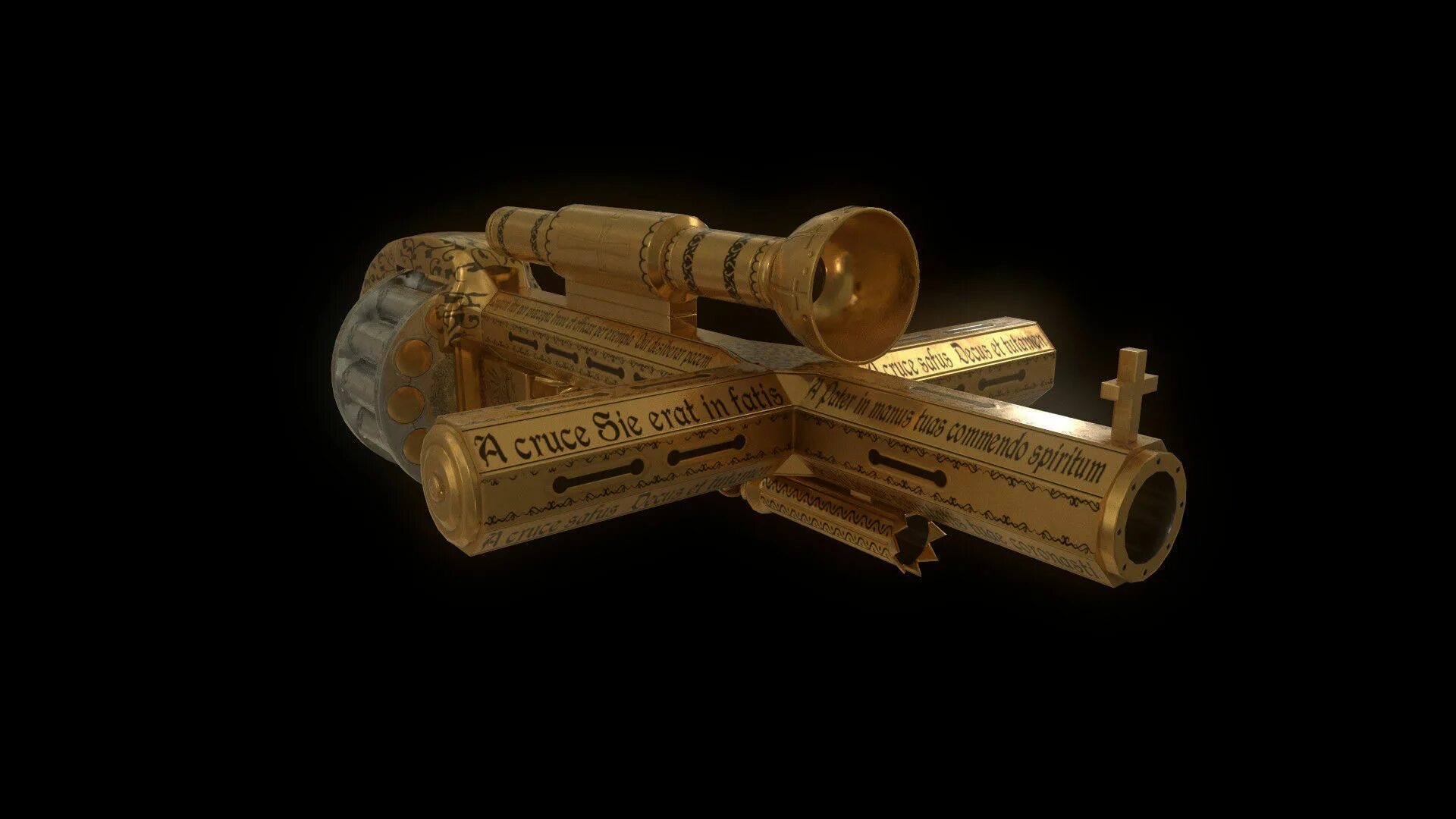 Holy gun. Holy Shotgun. Constantine Shotgun. Троцкий 3d model.