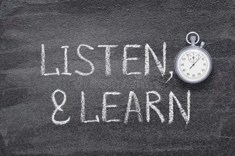 Watch listen read. Watch and learn. listen and watch. listen and learn. watch learn act.