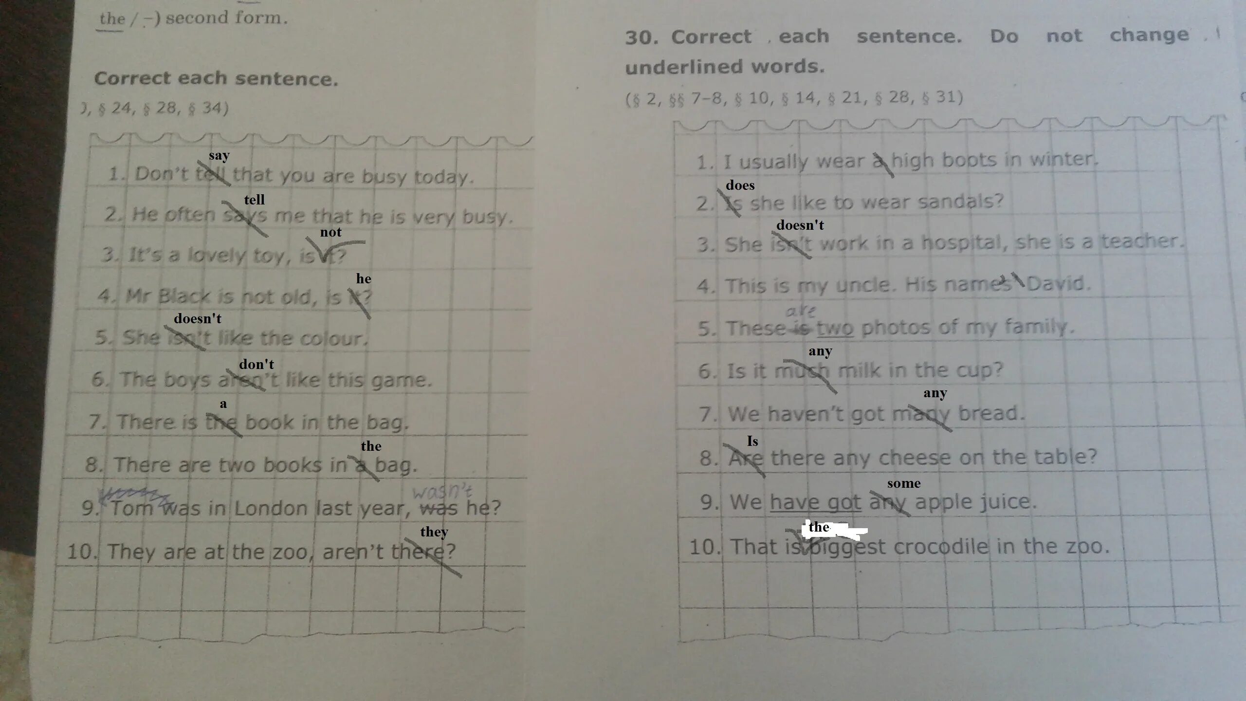 Correct each sentence перевод. Correct each sentence do not change the underlined Words. Correct each sentence do not change the underlined Words i Wonder where are they. 150. Correct each sentence. Do not change the underlined Words. ($$ 12-13, $ 36, § 40, § 42)Your Dog never Plays, doesn't it?.