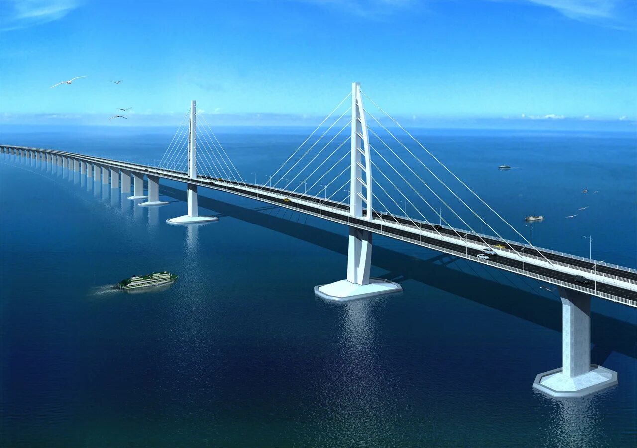 Какой длины мост. Мост Чжухай Макао. Мост Гонконг-Чжухай-Макао Китай. Мост Сянган-Чжухай-Аомэнь. Мост Гонконг Чжухай Макао тоннель.
