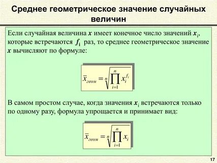 Метод среднего геометрического