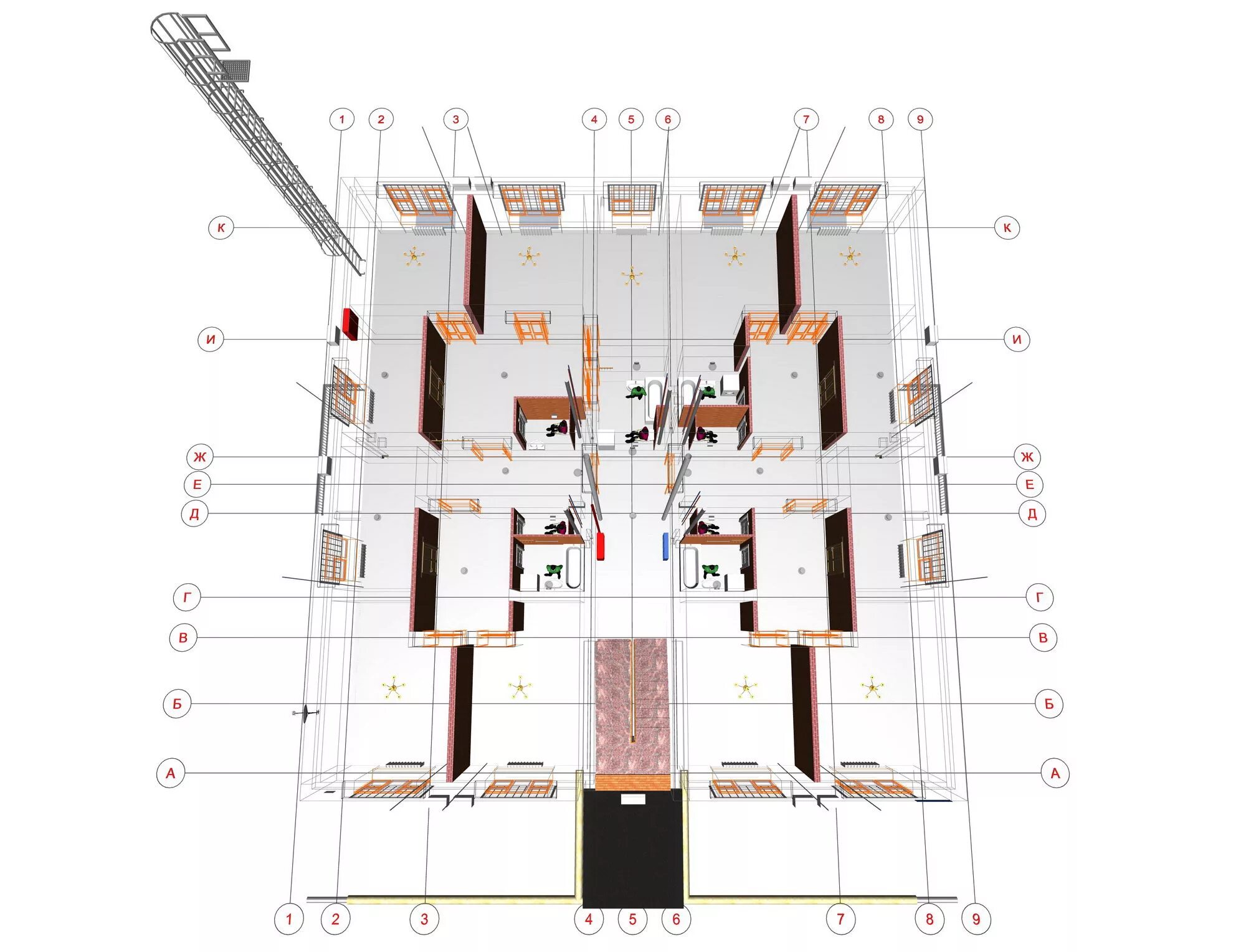 план типового этажа многоквартирный жилой дом Hotel floor plan, Resort plan, Flo