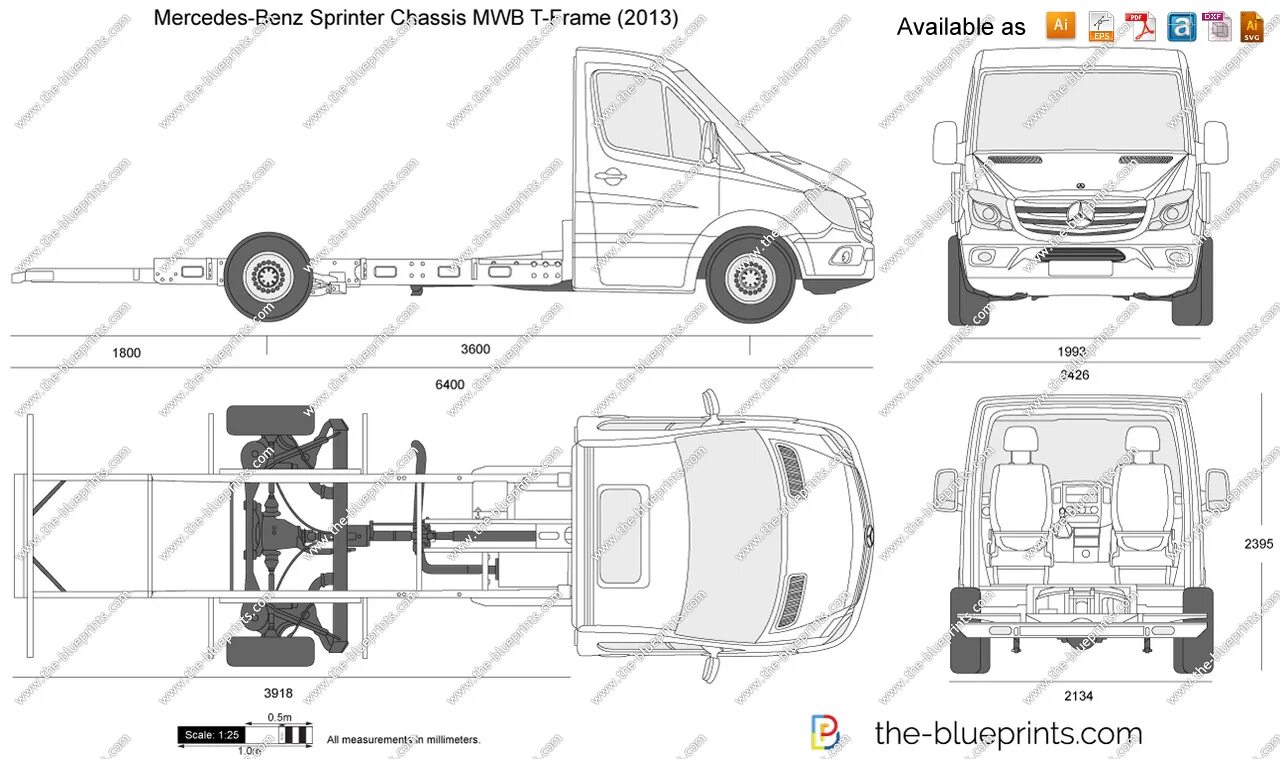 Размер спринтер 906. Mercedes Benz Sprinter габариты шасси. Колесная база Мерседес Спринтер 515. Мерседес 906 чертеж шасси. Ширина рамы Мерседес Спринтер 906.