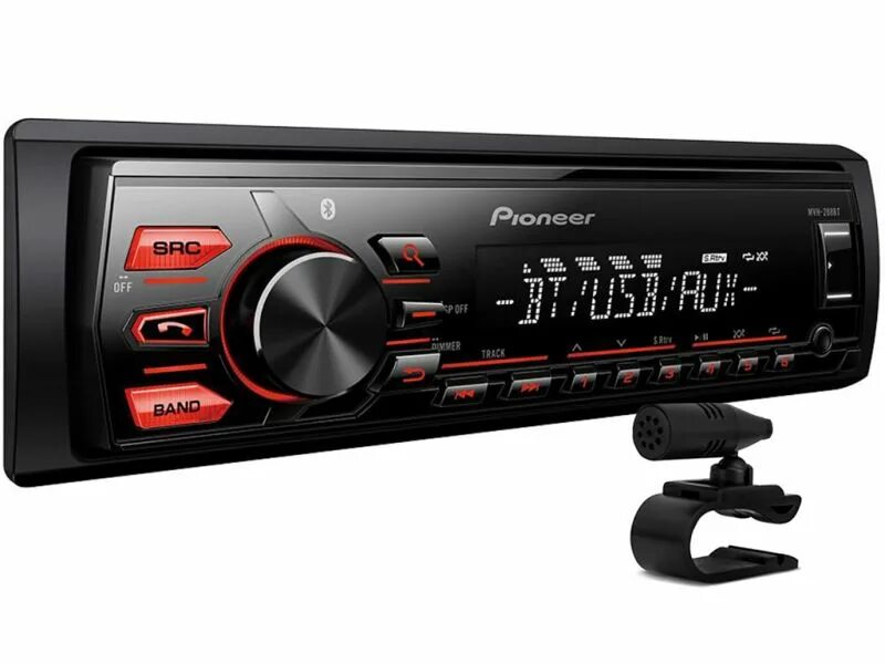 Pioneer mvh s215bt. Магнитола Pioneer с блютузом. Pioneer MVH 288bt. Магнитола Pioneer с Bluetooth.