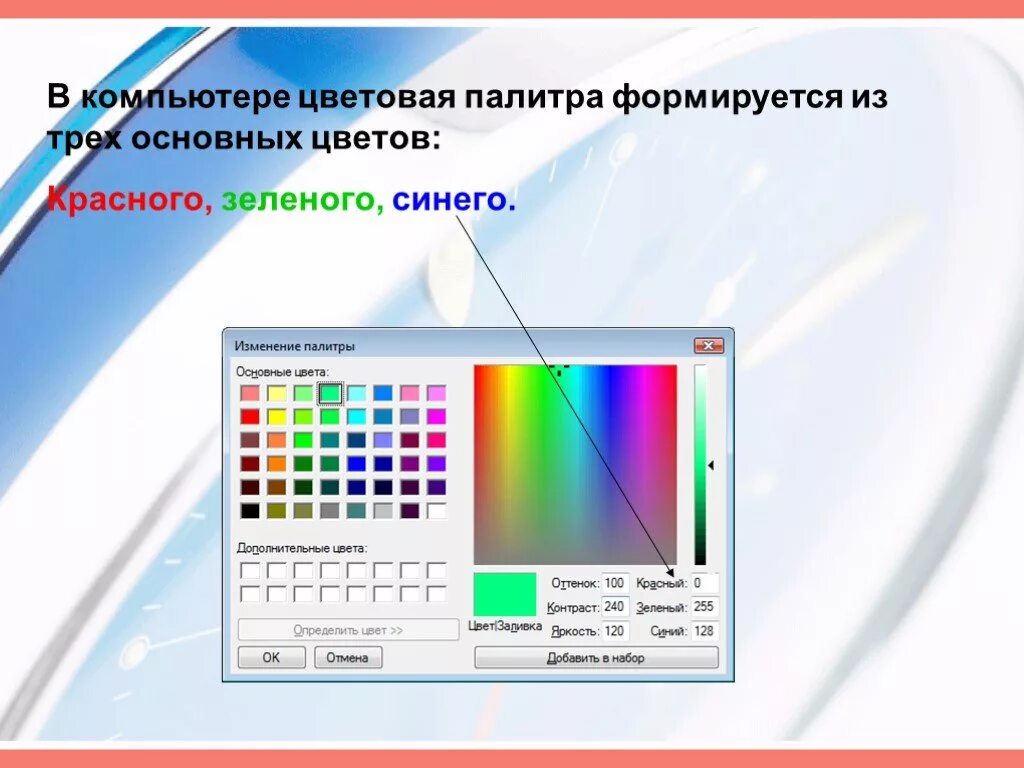 Палитра на компьютере. Палитра цветов в компьютерной графике. Цветовые Палитры в компьютерной графике. Цветовая палитра компьютерная Графика. Цвет в компьютерной графике.