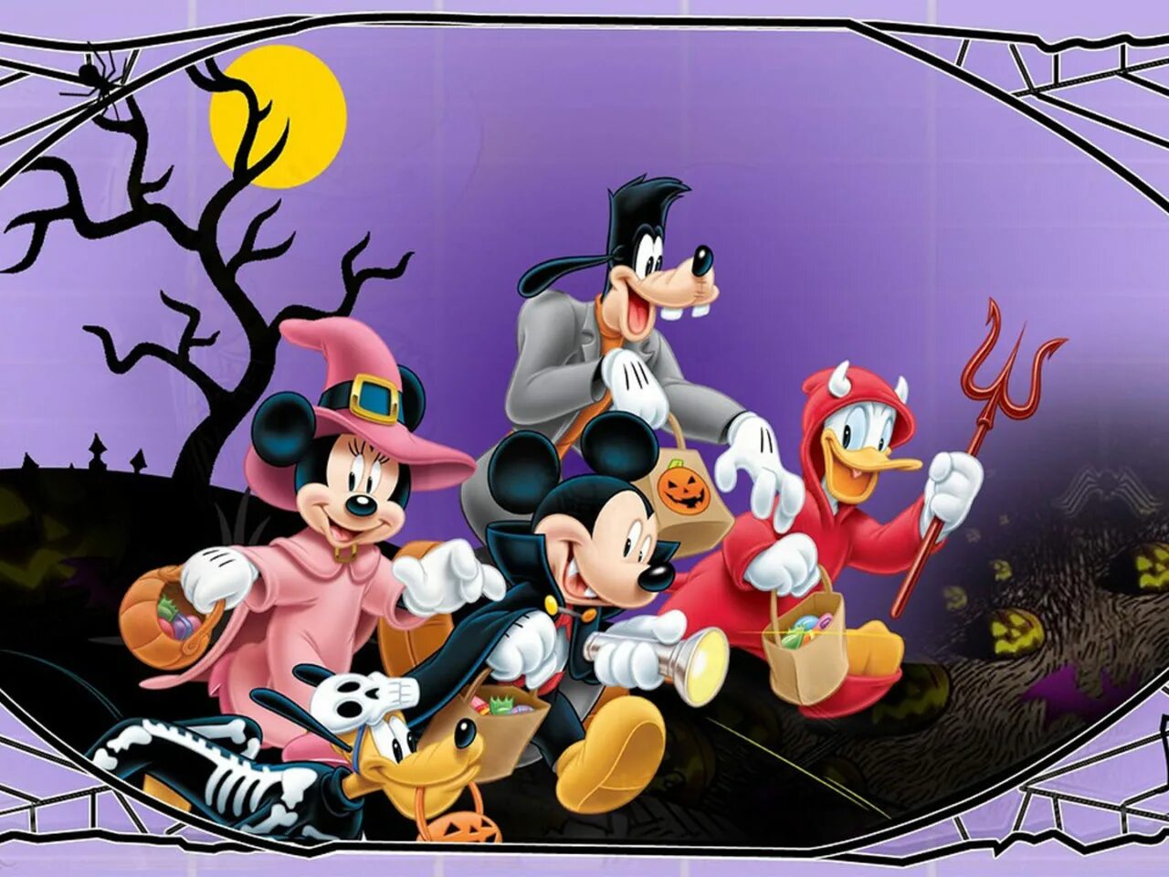 Mickey and friends trick or treats