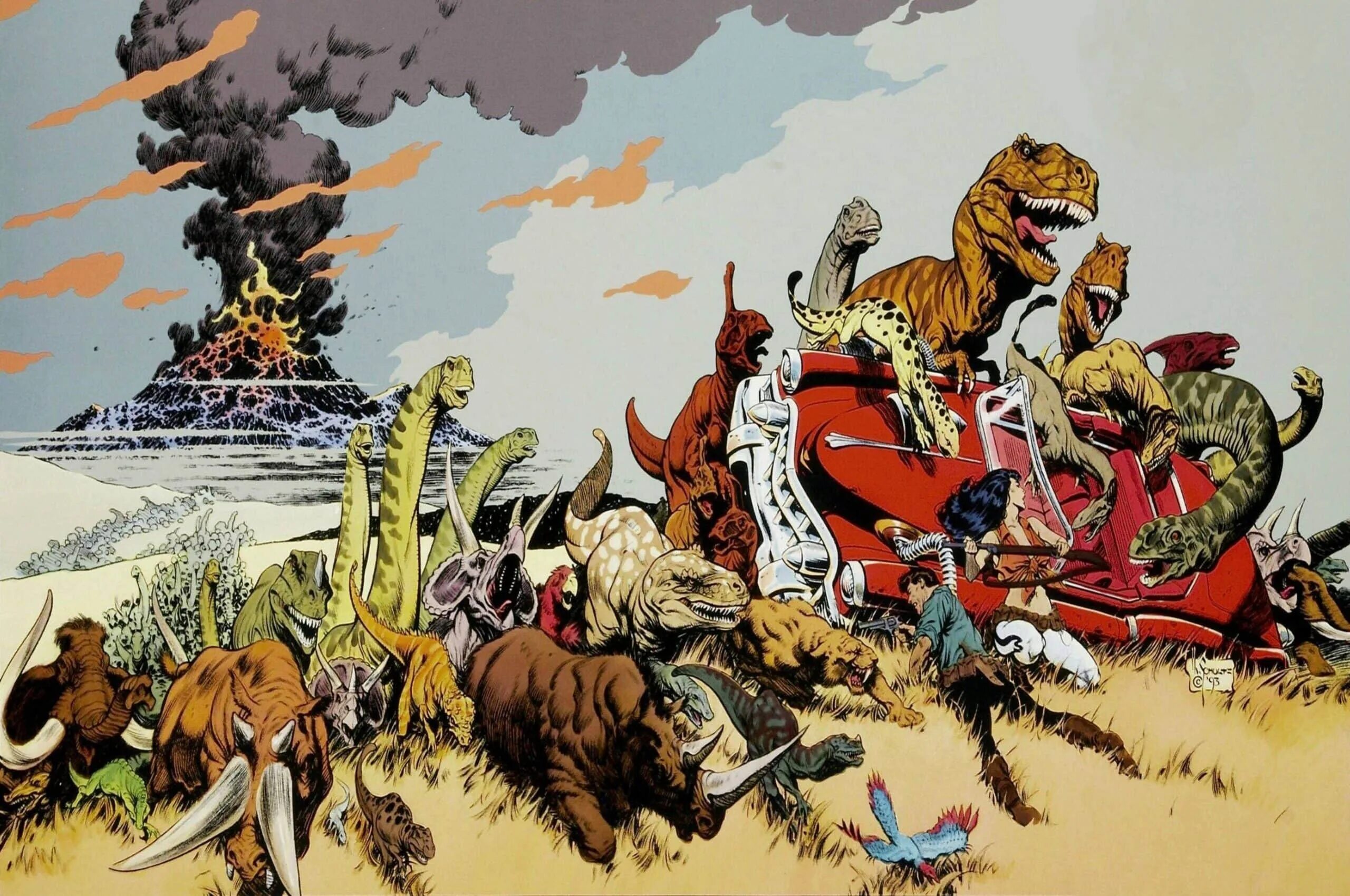 Cadillacs and dinosaurs. Cadillacs and dinosaurs