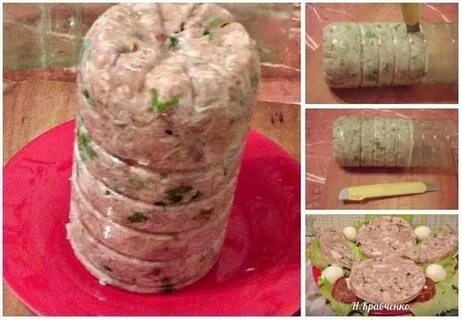 Приготовление колбасы из курицы в бутылке