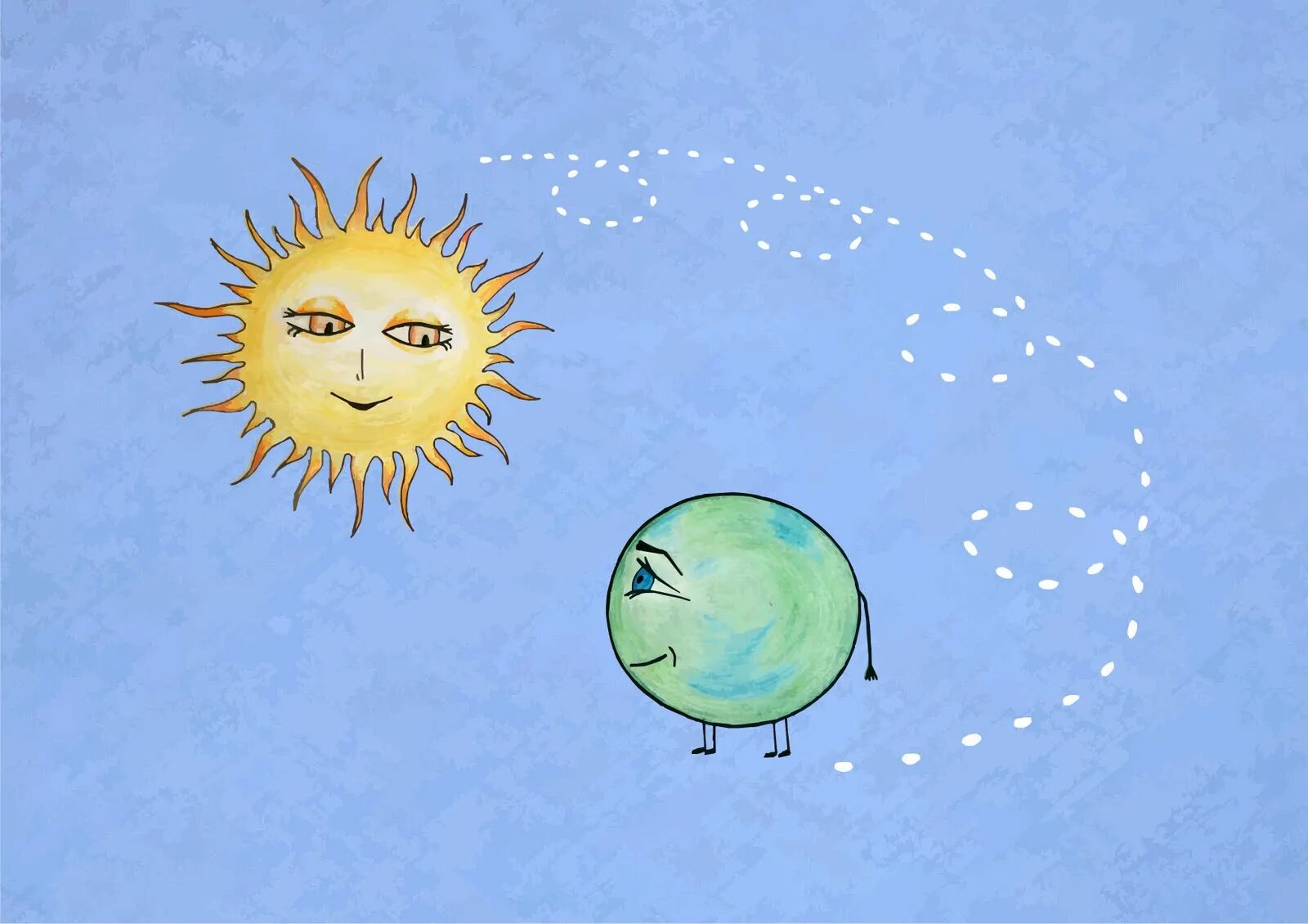 А вокруг солнце и луна песня. Солнце и земля. Солнышко Планета. Планета земля и солнце для детей. Солнце и Луна иллюстрации.