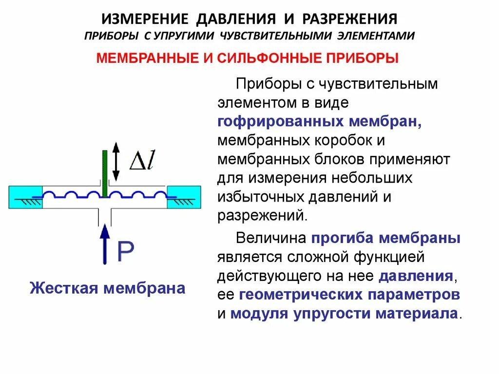 Исходным элементом чувственного. Мембранные приборы измерения давления. Классификация приборов для измерения давления. Сильфонные приборы для измерения давления. Прибор для измерения давления разрежения.