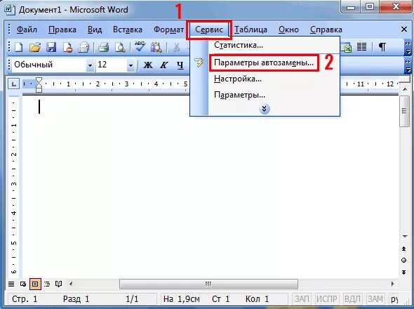 Настройка параметров microsoft word. Интерфейс окна ms word 2003. меню сервис в ворде. параметры в word 2003. названия элементов интерфейса word 2003.
