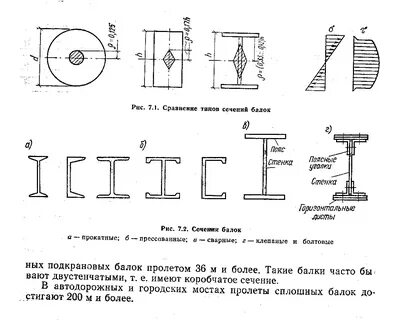Определить размер сечения балки