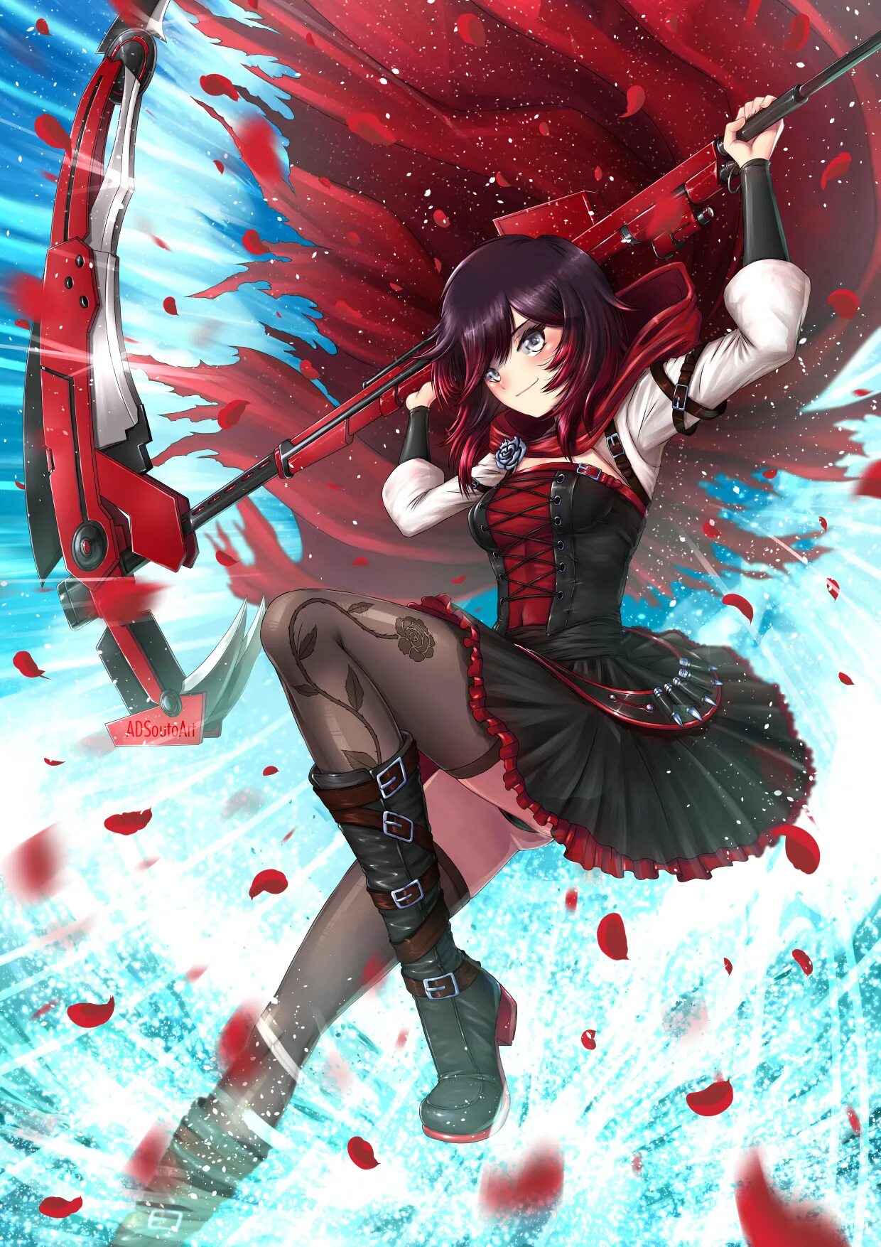 Черной руби. Руби Роуз RWBY. Блэк Роуз RWBY. Руби Роуз RWBY Art. Руби Роуз арты RWBY.