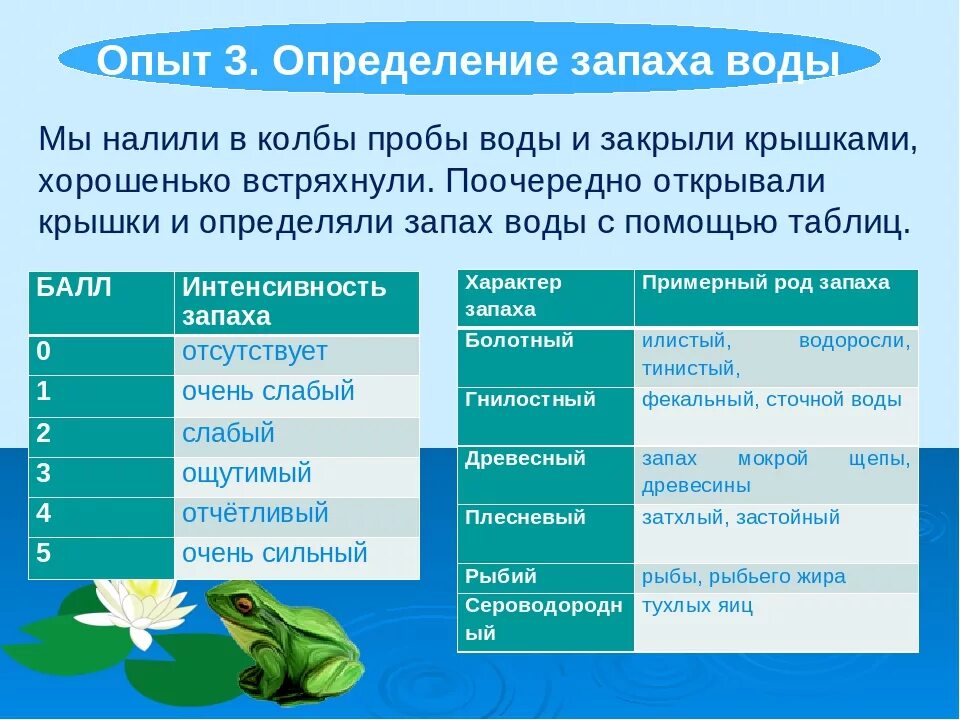 Как определить воду. Оценка запаха воды. Определение запаха воды. Исследование запаха воды. Алгоритм определения запаха питьевой воды.