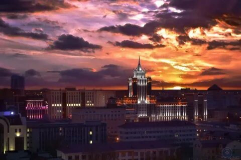 Закат солнца в саранске