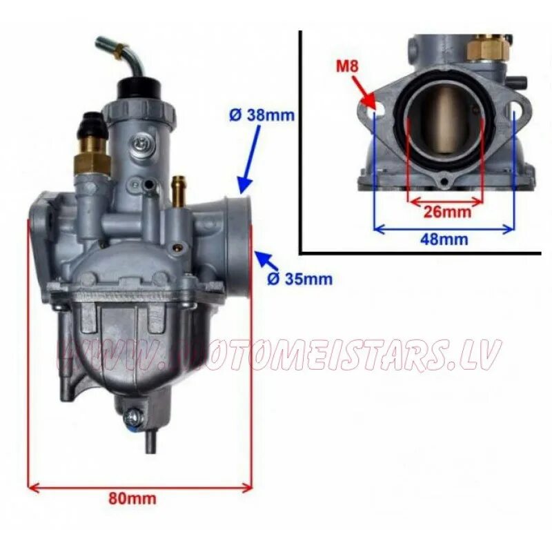 Карбюратор диаметр. Карбюратор Mikuni для Lifan (150t-8). Карбюратор Микуни на альфу 110. Карбюратор Lifan 192f Микуни. Размеры карбюратора к 65.