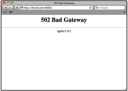 Nginx error