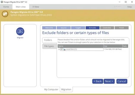 Paragon migrate os