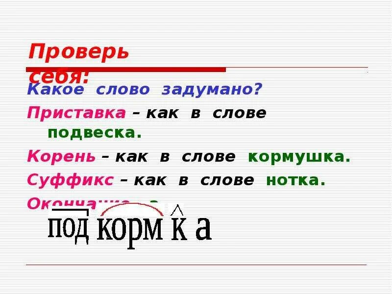 Окончание слова кормушка. Слова с корнем как. Слова с приставкой с. Кормушка суффикс. Приставка в слове травы