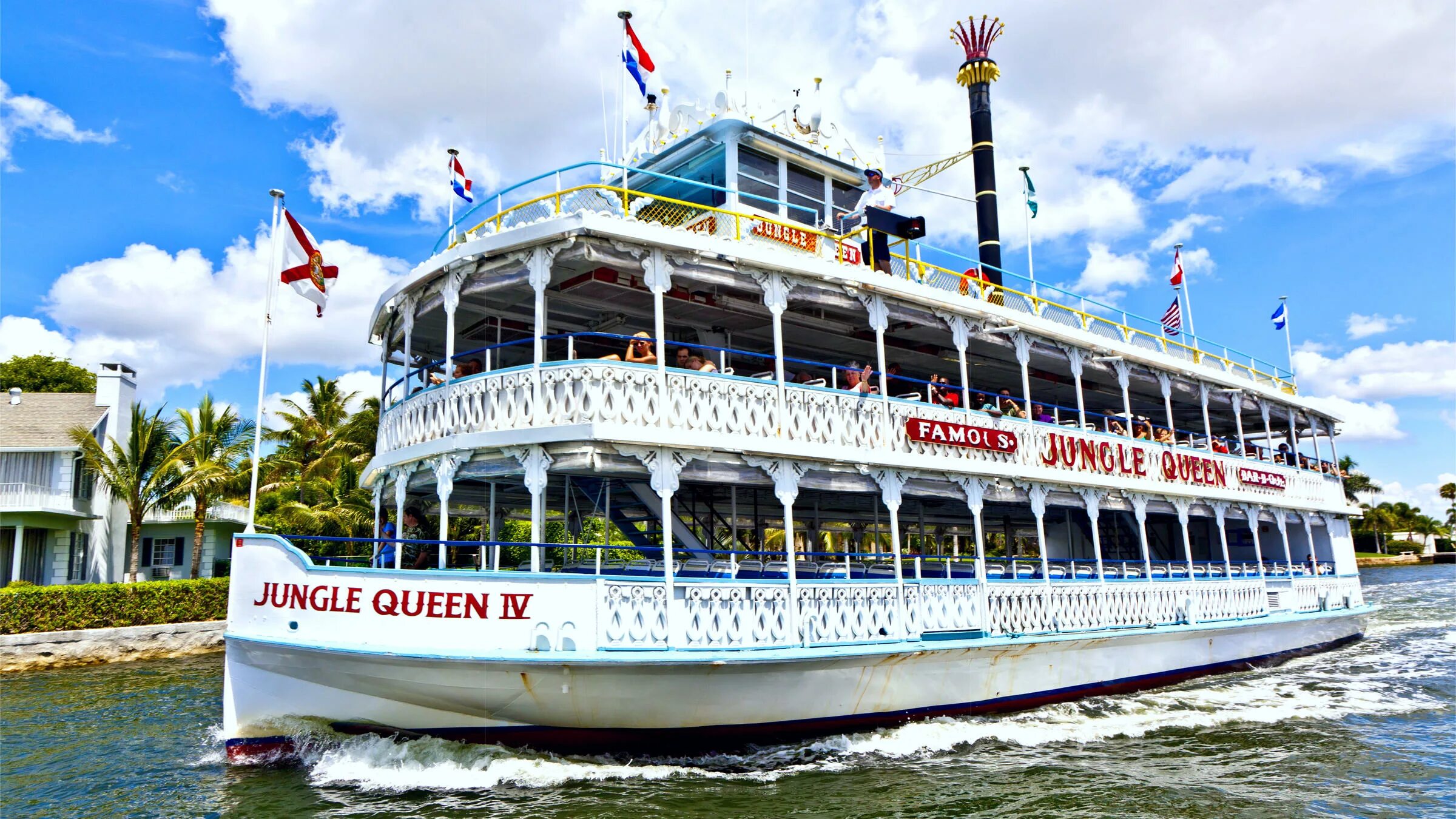 Пароход Африканская Королева. Island Queen (Steamboat). Jungle queen