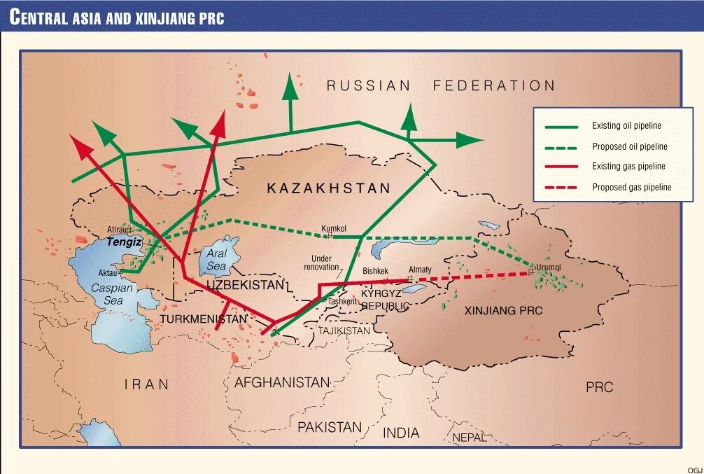 Нефтепровод из Казахстана. Газопроводы средней Азии. Газопровод средняя Азия центр схема. Газопроводы и нефтепроводы Казахстана.